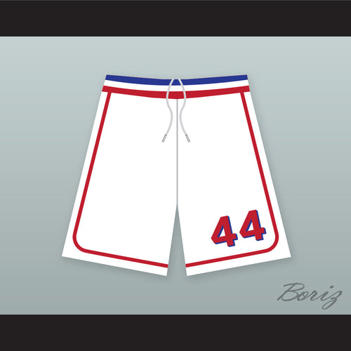 Joe Cooper 44 Milwaukee Beers BASEketball White Basketball Shorts 1