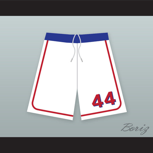 Joe Cooper 44 Milwaukee Beers BASEketball White Basketball Shorts 2