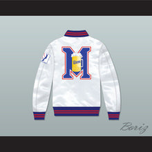 Load image into Gallery viewer, Joe Cooper 44 Milwaukee Beers BASEketball White Varsity Letterman Satin Bomber Jacket