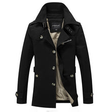 Load image into Gallery viewer, 4XL 5XL Men&#39;s Autumn Winter Parka Coat Brand Jacket Men Pure color Embroidery Outdoors Military Jacket Men Plus size 5973