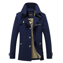 Load image into Gallery viewer, 4XL 5XL Men&#39;s Autumn Winter Parka Coat Brand Jacket Men Pure color Embroidery Outdoors Military Jacket Men Plus size 5973