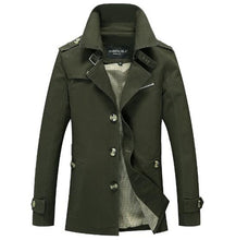 Load image into Gallery viewer, 4XL 5XL Men&#39;s Autumn Winter Parka Coat Brand Jacket Men Pure color Embroidery Outdoors Military Jacket Men Plus size 5973