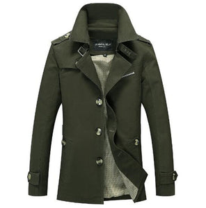 4XL 5XL Men's Autumn Winter Parka Coat Brand Jacket Men Pure color Embroidery Outdoors Military Jacket Men Plus size 5973