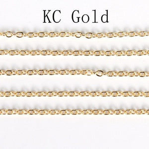 5 Meter 1.5 2.0 2.5mm Oval Link Chains For Jewelry Making DIY Supplies Necklace Bracelet Chain Findings