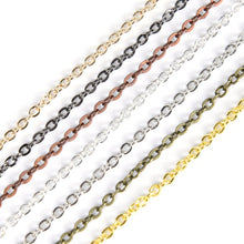 Load image into Gallery viewer, 5 Meter 1.5 2.0 2.5mm Oval Link Chains For Jewelry Making DIY Supplies Necklace Bracelet Chain Findings