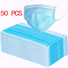 Load image into Gallery viewer, 50/100 PCS In Stock Dust Mask Fine Smog PM 2.5 Air Filter Mask Pollen Safety Anti Proof Mascaras Protective Mask Face Masks