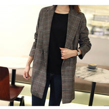 Load image into Gallery viewer, 5XL Women&#39;s mid-length jacket small suit feminine 2020 Korean version of the new autumn and winter women&#39;s blazer high quality