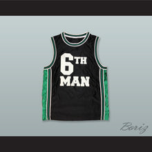 Load image into Gallery viewer, 6th Man Black Basketball Jersey