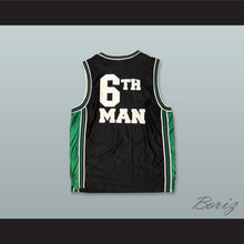 Load image into Gallery viewer, 6th Man Black Basketball Jersey