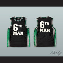 Load image into Gallery viewer, 6th Man Black Basketball Jersey