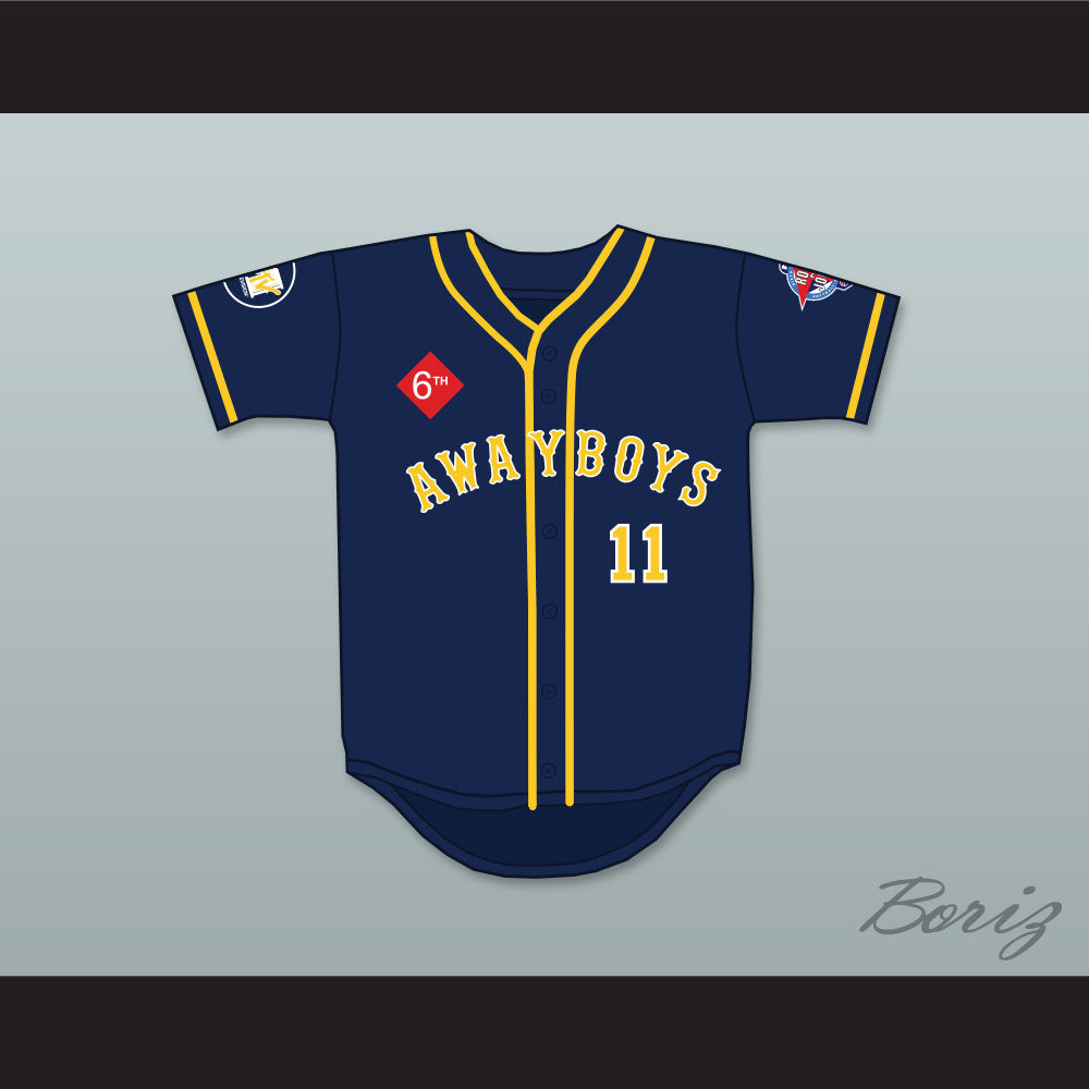 Eric Nies 11 Awayboys Baseball Jersey 6th Annual Rock N' Jock Softball Challenge 1995