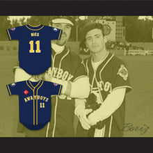 Load image into Gallery viewer, Eric Nies 11 Awayboys Baseball Jersey 6th Annual Rock N&#39; Jock Softball Challenge 1995
