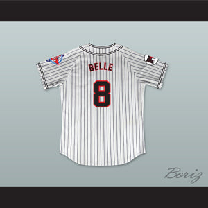 Belle 8 Homeboys Pinstriped Baseball Jersey 6th Annual Rock N' Jock Softball Challenge 1995