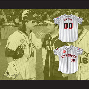 Dan Cortese 00 Homeboys Pinstriped Baseball Jersey 6th Annual Rock N' Jock Softball Challenge 1995