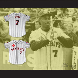 Kenny Lofton 7 Homeboys Pinstriped Baseball Jersey 6th Annual Rock N' Jock Softball Challenge 1995