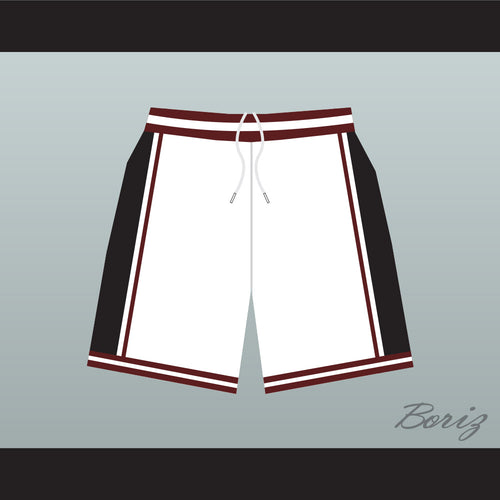Panthers High School White Basketball Shorts Above The Rim