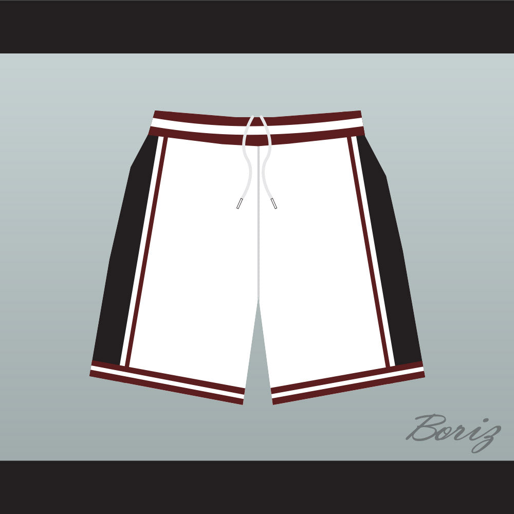 Panthers High School White Basketball Shorts Above The Rim