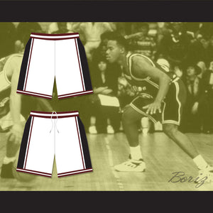 Panthers High School White Basketball Shorts Above The Rim