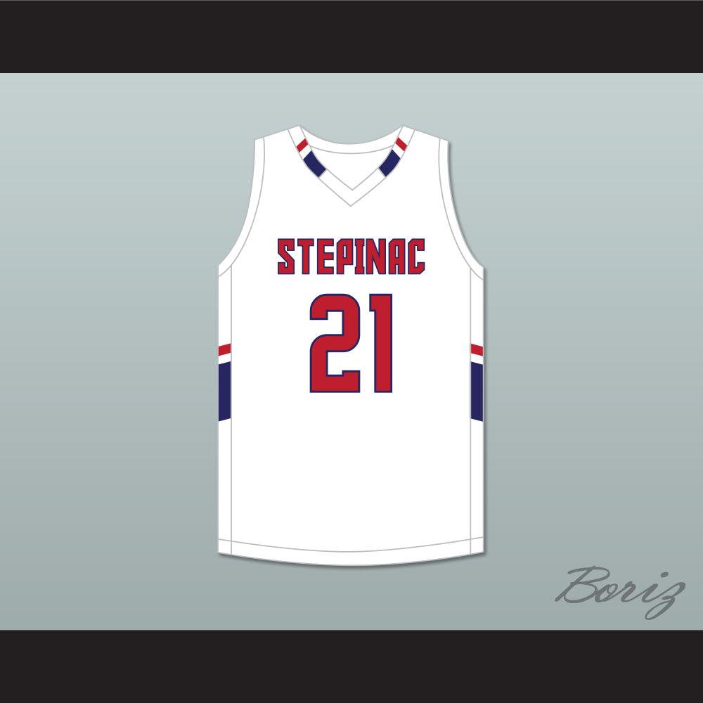 AJ Griffin 21 Archbishop Stepinac High School Crusaders White Basketball Jersey 2