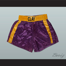Load image into Gallery viewer, Cassius Clay Purple Boxing Shorts