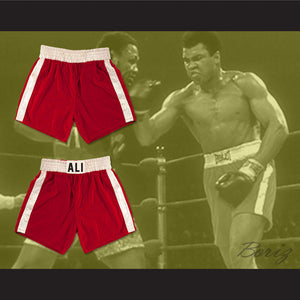 Muhammad Ali Red Boxing Shorts