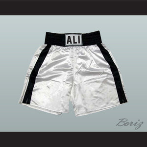 Muhammad Ali White Boxing Shorts