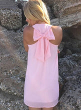 Load image into Gallery viewer, AQ82 Women Summer Dress Fashion Female Clothing Casual Straight Dress Back Bowknot Loose Women Mini Summer Dress