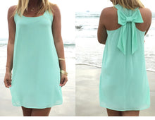 Load image into Gallery viewer, AQ82 Women Summer Dress Fashion Female Clothing Casual Straight Dress Back Bowknot Loose Women Mini Summer Dress