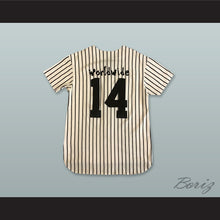 Load image into Gallery viewer, ASAP Rocky 14 Worldwide White Pinstriped Baseball Jersey