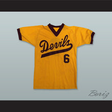 Load image into Gallery viewer, ASU Sun Devils 6 Yellow Gold Pullover Baseball Jersey