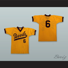 Load image into Gallery viewer, ASU Sun Devils 6 Yellow Gold Pullover Baseball Jersey