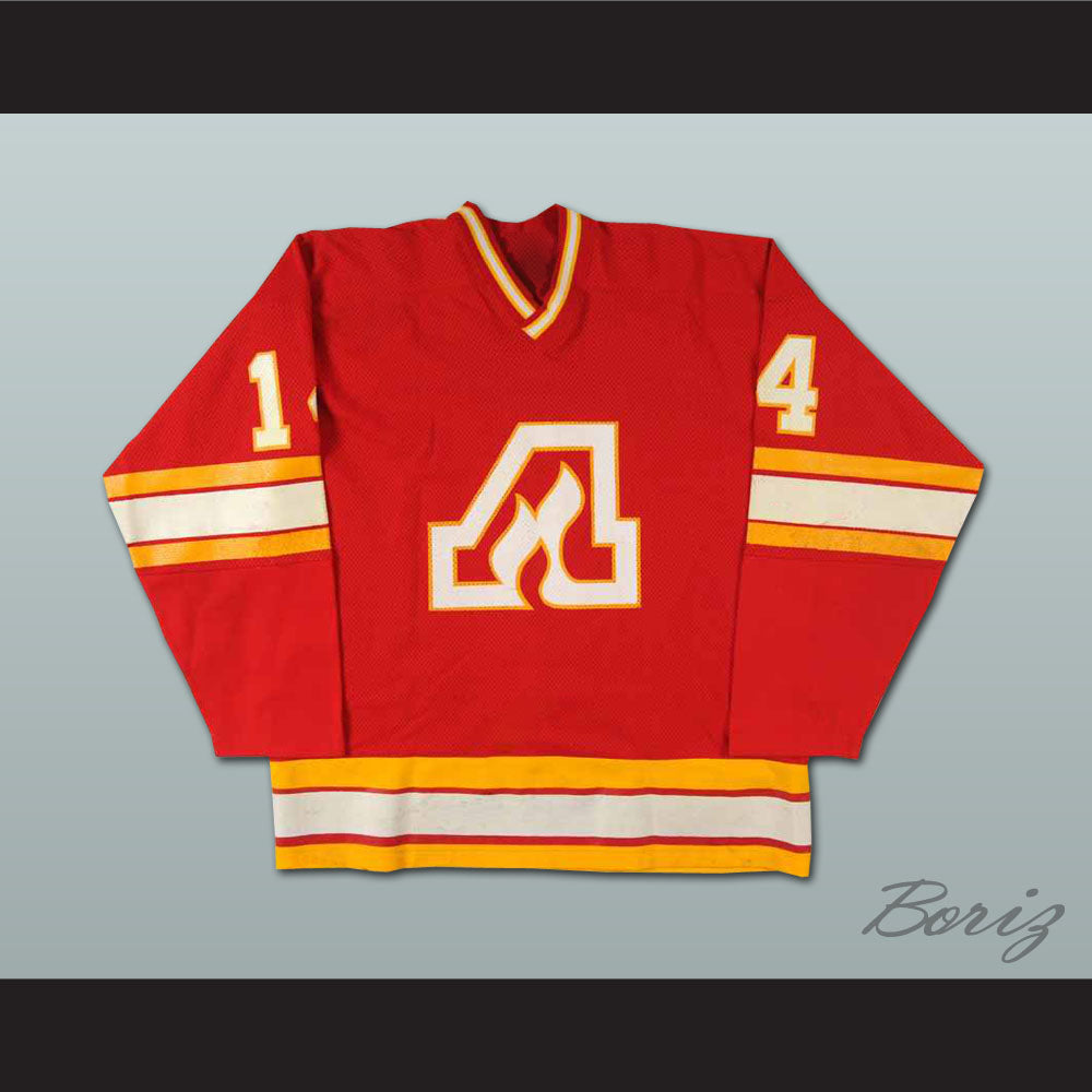 Kent Nilsson 14 Atlanta Flames Red Hockey Jersey