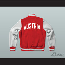 Load image into Gallery viewer, Austria Varsity Letterman Jacket-Style Sweatshirt