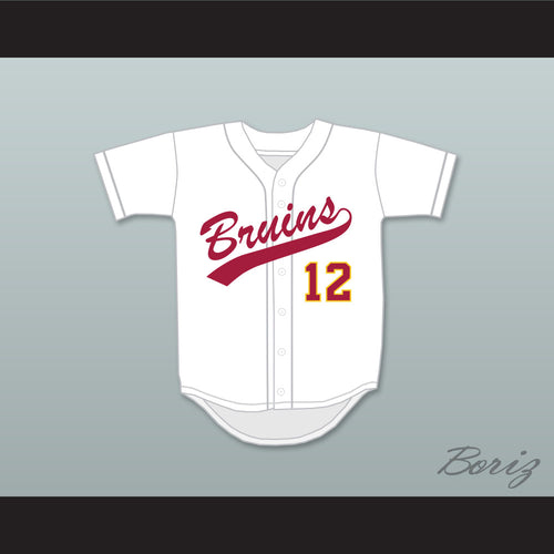 Aaron Hicks 12 Woodrow Wilson Classical High School Bruins White Baseball Jersey 1