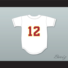 Load image into Gallery viewer, Aaron Hicks 12 Woodrow Wilson Classical High School Bruins White Baseball Jersey 1