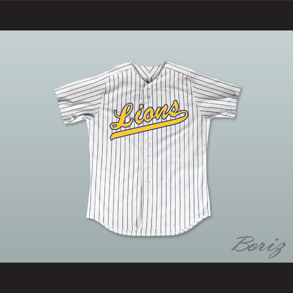 Aaron Judge 19 Linden High School Lions White Pinstriped Baseball Jersey 2