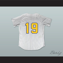 Load image into Gallery viewer, Aaron Judge 19 Linden High School Lions White Pinstriped Baseball Jersey 1