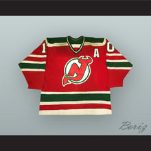 Load image into Gallery viewer, Aaron Broten 10 New Jersey Red Hockey Jersey