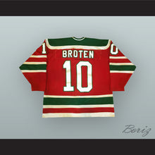 Load image into Gallery viewer, Aaron Broten 10 New Jersey Red Hockey Jersey