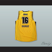 Load image into Gallery viewer, Adam Lapeta 16 Polonia Poland Yellow Basketball Jersey
