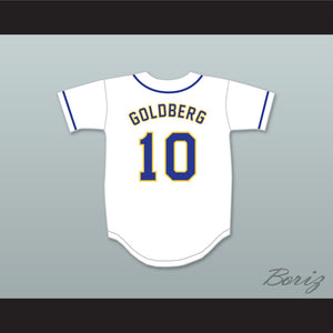 Adam Goldberg 10 William Penn Academy Quakers White Baseball Jersey