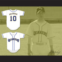 Load image into Gallery viewer, Adam Goldberg 10 William Penn Academy Quakers White Baseball Jersey