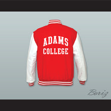 Load image into Gallery viewer, Adams College Red Wool and White Lab Leather Varsity Letterman Jacket