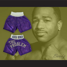 Load image into Gallery viewer, Adrien &#39;The Problem&#39; Broner Purple Boxing Shorts