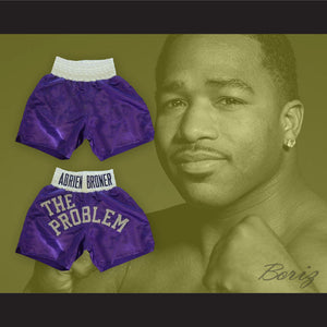 Adrien 'The Problem' Broner Purple Boxing Shorts