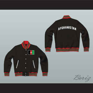 Afghanistan Varsity Letterman Jacket-Style Sweatshirt