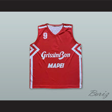 Load image into Gallery viewer, Aguilar 9 Olimpia Milano Italy Red Basketball Jersey