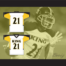 Load image into Gallery viewer, Ahmad Gardner 17 Martin Luther King High School Crusaders White Football Jersey 1
