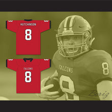 Load image into Gallery viewer, Aidan Hutchinson 8 Divine Child High School Falcons Red Football Jersey 2