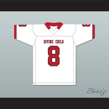 Load image into Gallery viewer, Aidan Hutchinson 8 Divine Child High School Falcons White Football Jersey 2